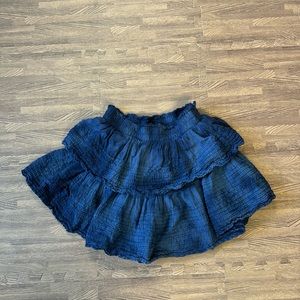 AMERICAN EAGLE NAVY BLUE FLOWY SKIRT SIZE XS
